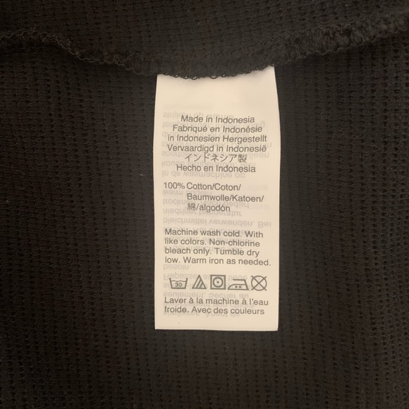 Madewell Texture & Thread Black Button Front Dress - Picture 5 of 6
